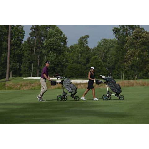 BagBoy Nitron Auto-Open Push Cart ~ Black / Red