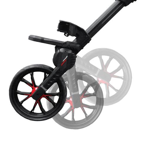 BagBoy Nitron Auto-Open Push Cart ~ Black / Red